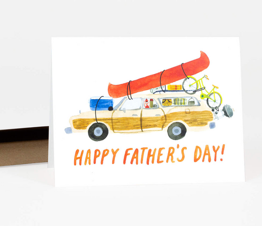 Father's Day Station Wagon Greeting Card
