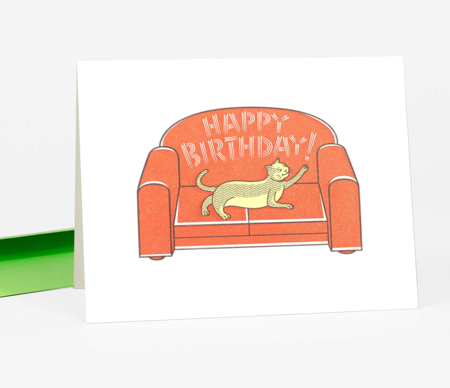 Birthday Cat Sofa Greeting Card