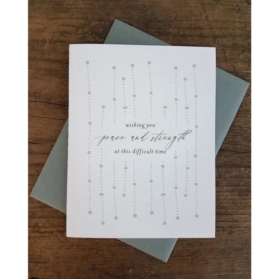 Peace and Strength Greeting Card