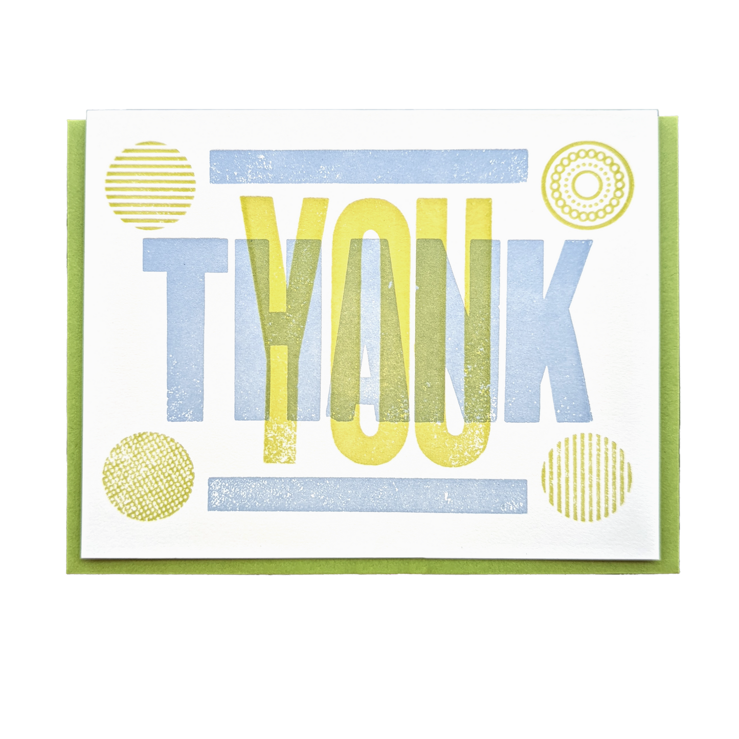 Thank You Woodtype Greeting Card