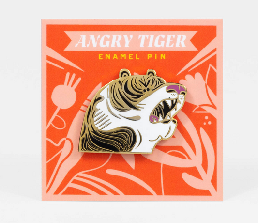 Angry Tiger Pin
