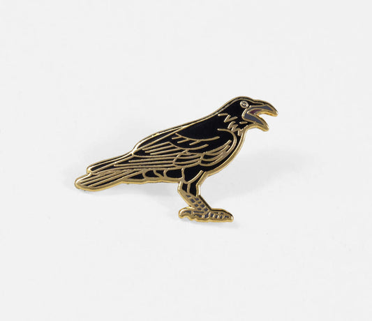 Crow Enamel Pin