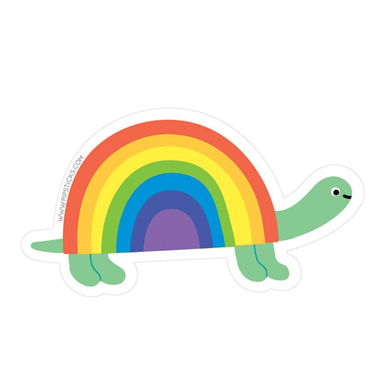 Rainbow Turtle Vinyl Sticker