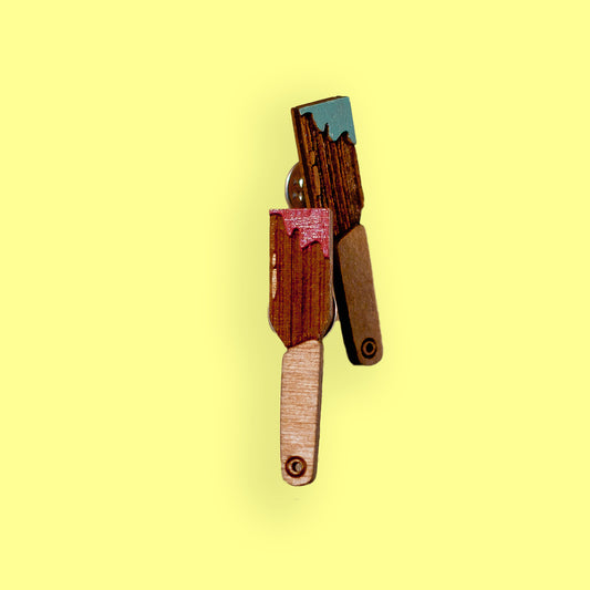 Wooden Lapel Pin Ink Knife