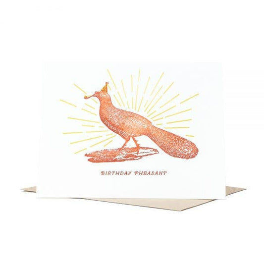 Birthday Pheasant Greeting Card