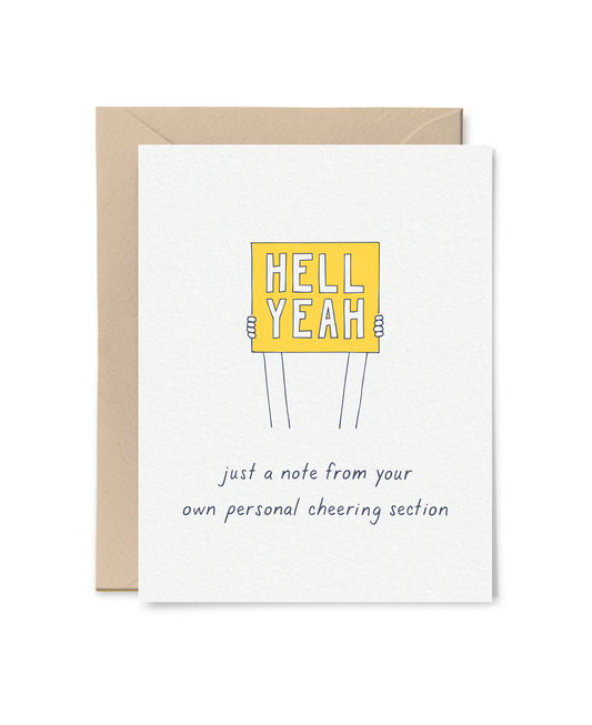 Personal Cheering Section Greeting Card