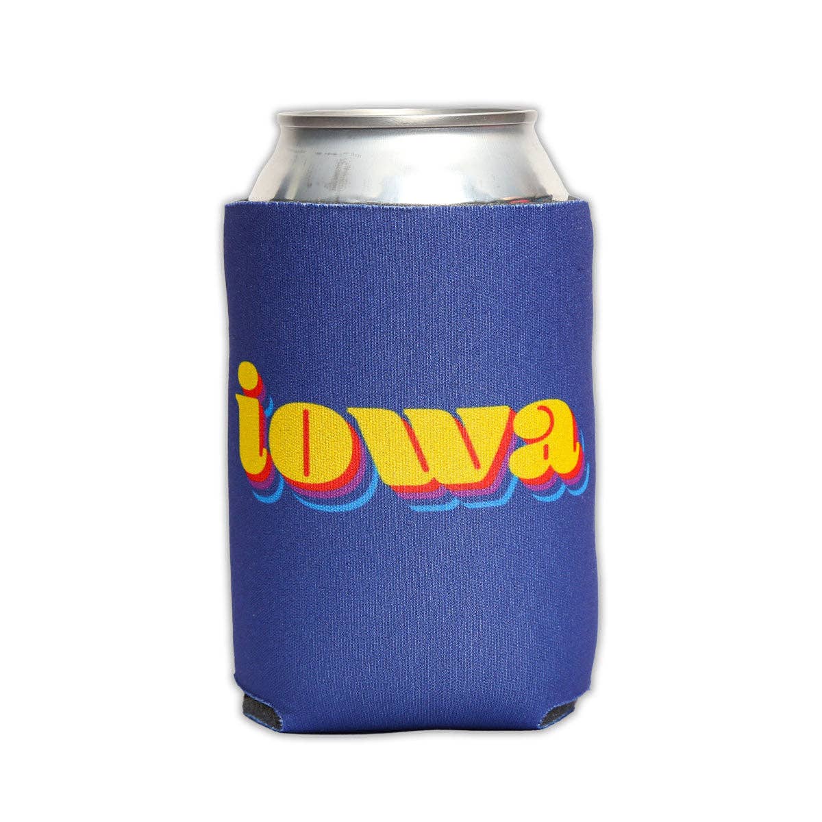 Iowa Retro Can Cooler