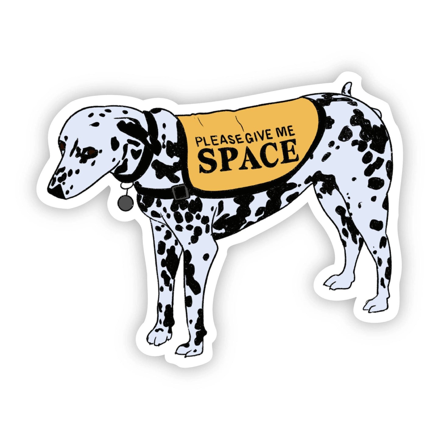 Please Give Me Space Dalmatian Sticker