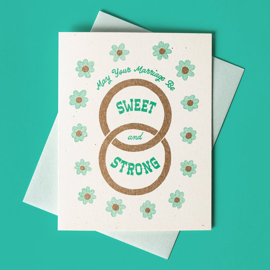 Sweet & Strong Marriage Greeting Card