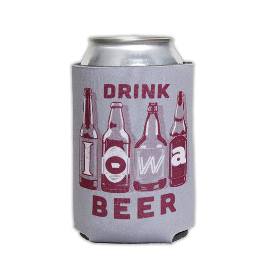 Drink Iowa Beer Iowa Waves Can Cooler