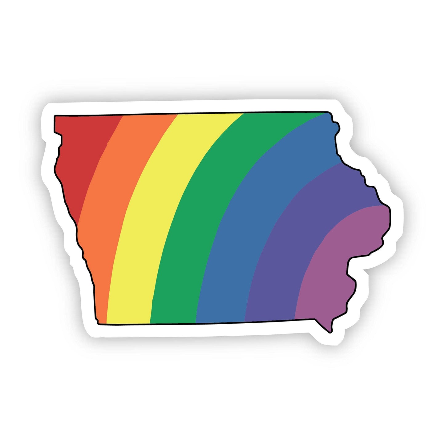 Iowa Rainbow Sticker